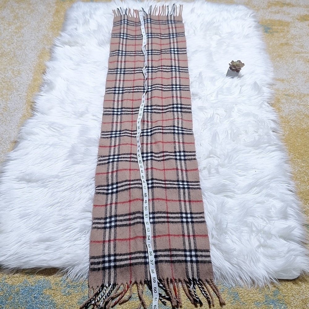 Royal Rossi cashmere scarf brown/black/white/red - Picture 6 of 6